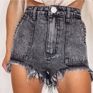 Black Denim Shorts size S